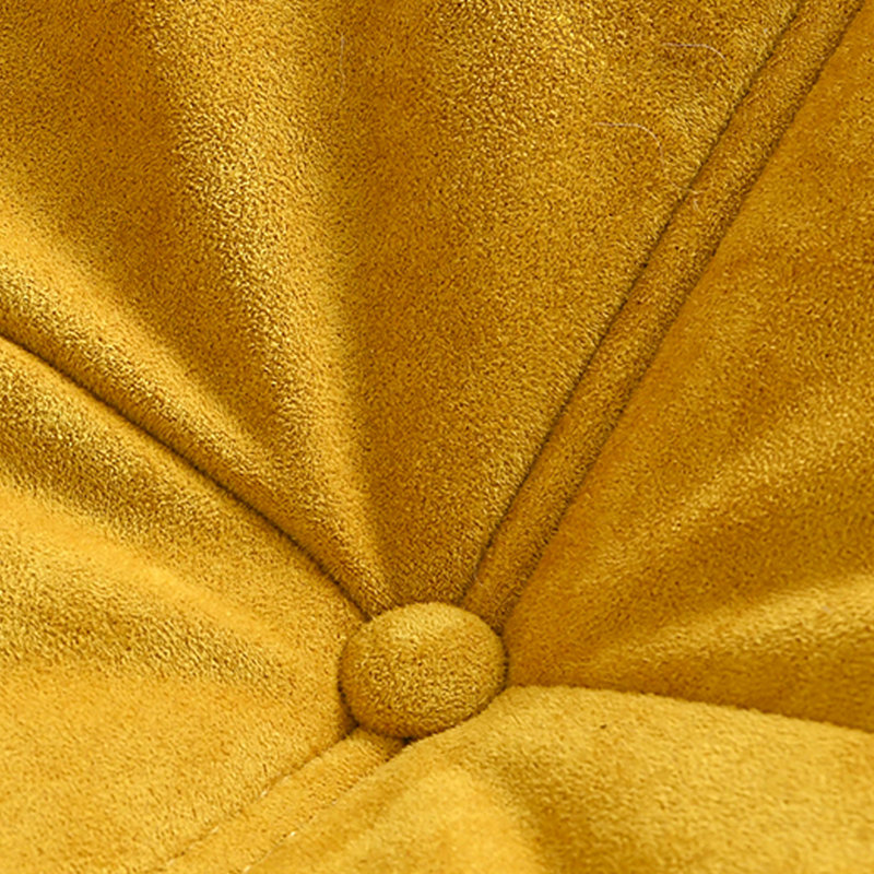 Canapé simple paresseux chenille, Suède jaune