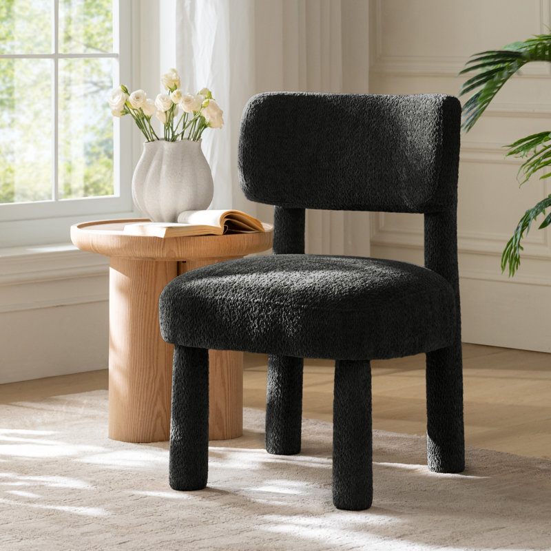 Chaise de salle à manger Cherry, Noir