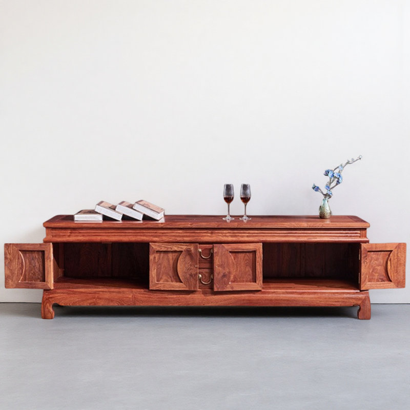 Creative Solid Wood TV Stand, 20.87"H x 85.83"L x 18.9"W