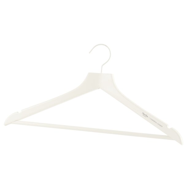 Rebrilliant Rubberized Ultra Thin Metal Non-Slip Hanger (Set of 100), White