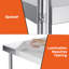 Table en acier inoxydable 30 po x 72 po, table de préparation de cuisine avec tablette réglable, surface en métal certifiée NSF pour la cuisine, le restaurant, l'hôtel et le garage-118864878
