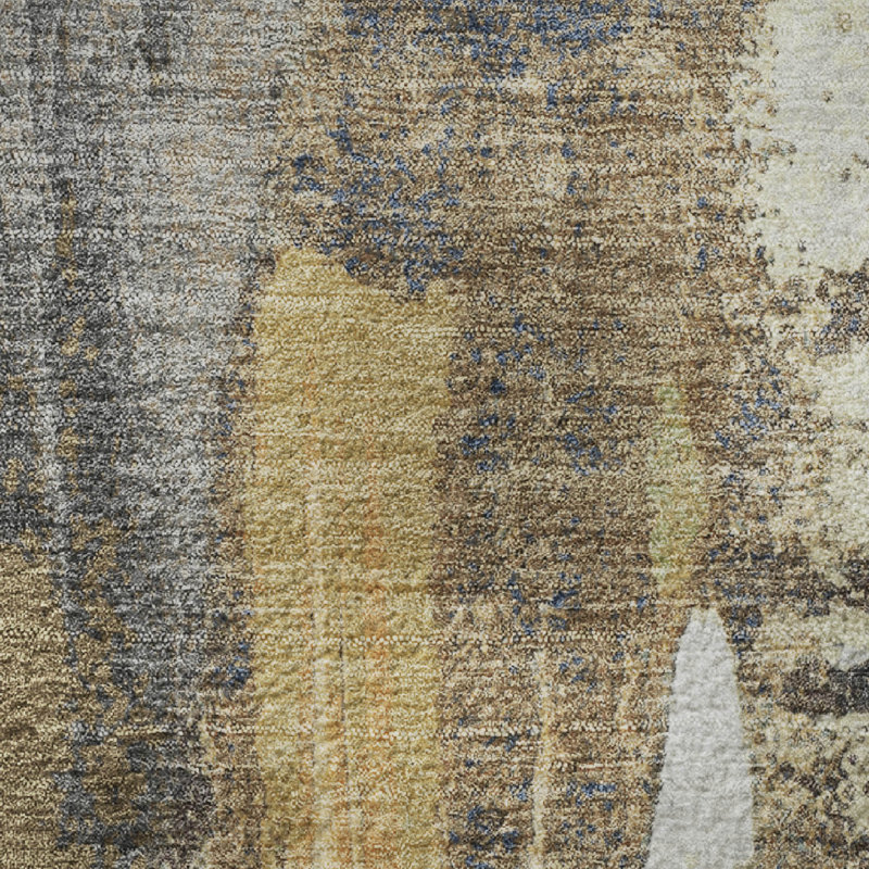 Premium Machine Washable Mouton AMF1979 Abstract Rug, Runner 2'3" x 7'6"