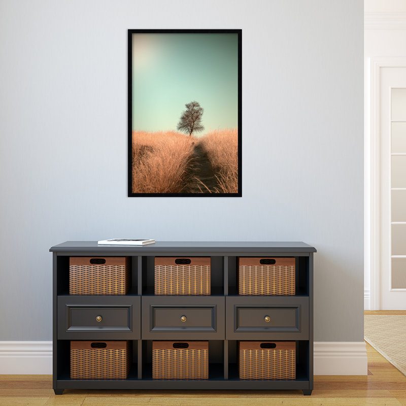 Grass And Path by Jaap Van Den, 23" W x 33" H, Black
