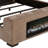 Upholstered Audio Flame Visualizer Bed Brown-1719112773