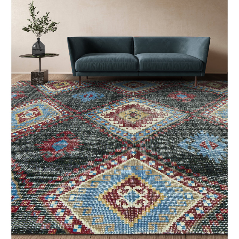 Wool Geometric Area Rug