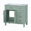 Meuble-lavabo moderne 36 "avec lavabo en céramique-2135633224