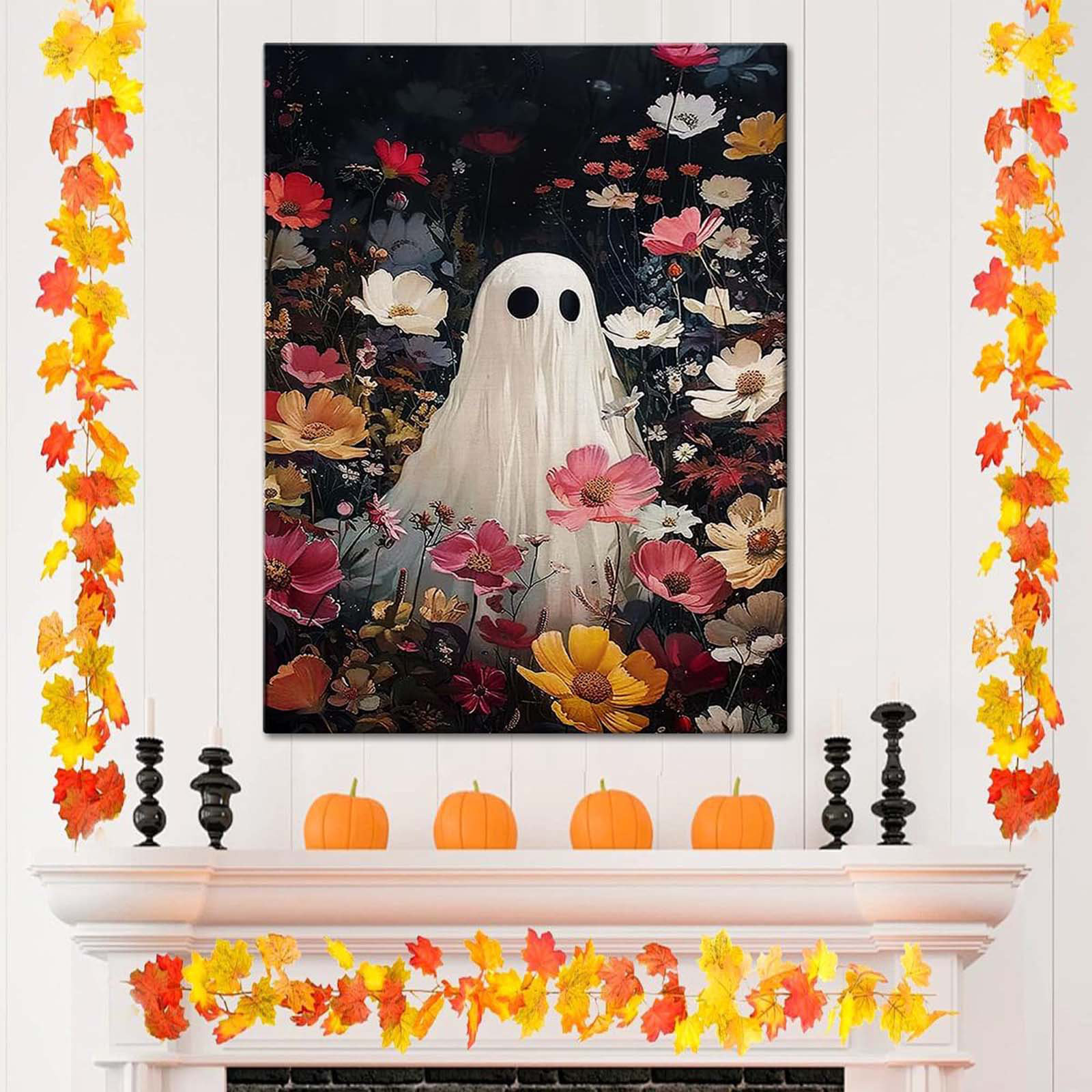 Ophelia & Co. Halloween Canvas Wall Art,Vintage Cute Ghost ...