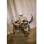 Modern Variation of Wall Street Bull Stainless Steel Statue 80" x 49" x 49"H