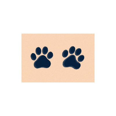 Tapis de bain Paw Print, 16 x 24 po