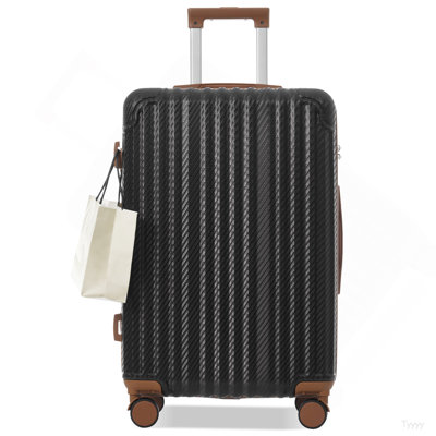6-Piece Luggage Set, Durable Hardshell ABS Suitcase With Spinner Wheels, TSA Lock, Side Hooks, Lightweight Carry-On & Checked Luggage