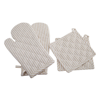 Potholder and Oven Mitt Set