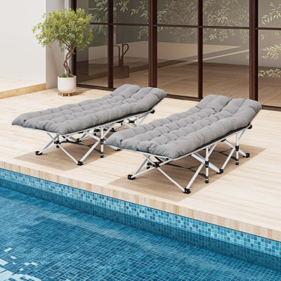 Adjustable 5-Position Adult Folding Chair With Cushion