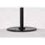 Caio Matte Black Pendant Light With Oval Disc Frosted Glass Shade-1995833820