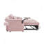 Causeuse en chenille avec accoudoir de rangement, port USB et table d'appoint-1574596802