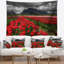 Rangées en polyester de tapisserie tulipes éclatantes avec accessoires suspendus inclus-28490562