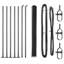 Vidaxl Hexagon Fence Steel-114622028-114622035