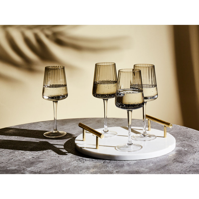 Dectrick 360ml Handmade White Wine Glass Set