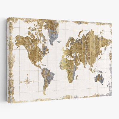Gilded Map - Continents Gilded Global
