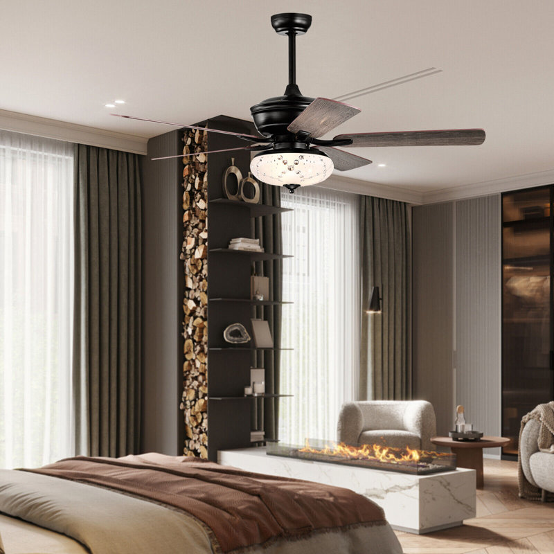Ceiling Fan with Light Kit, Gray