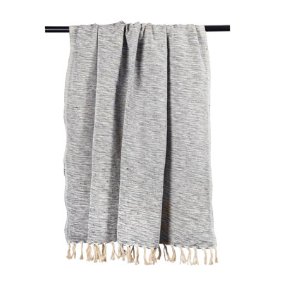 Jeté en coton panaché