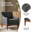 Fauteuil Arshanti avec pieds en bois massif-76353533