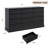 12-Drawer Wooden Dresser for Bedroom, Large Chest with Deep Storage, Wide Top for Closet, Living Room, Kids Room, Black-1597716469