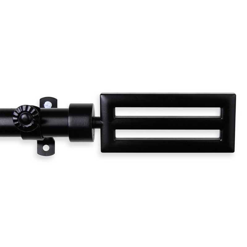Tringle à rideaux simple kioneli, 28 po à 48 po, Noir