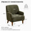 Upholstered Armchair with Footstool-885049400