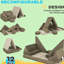 Doux jeu pour: blocs de mousse d'escalade de 12 pièces, source d'inspiration créative, mousse pour explorer l'espace sécuritaire et confortable avec, stimuler l'imagination créative, pour profiter du temps de jeu