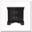 Table de chevet classique en bois 22 po x 16 po x 22,7 po-1856373468