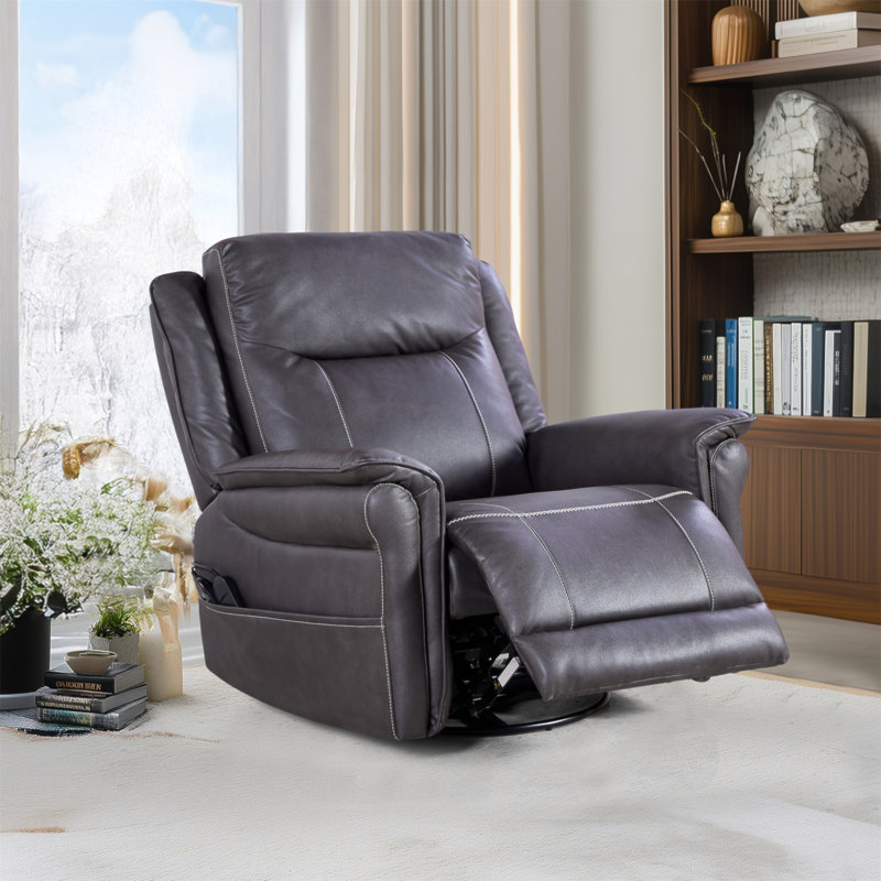 Liyasi OKIN Motor Rocking And 240 Degree Swivel Single Sofa Seat Recliner Chair  Infinite Position