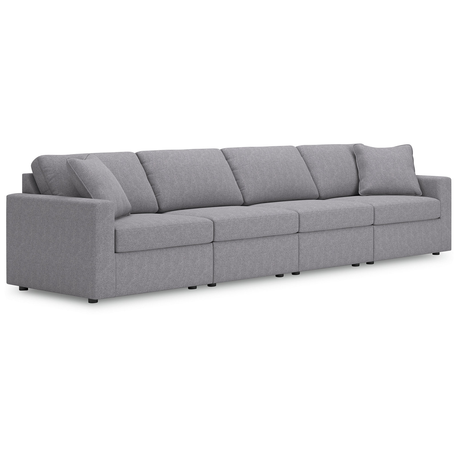 Chesham Modular Sofa, 36" H x 140" W x 32" D, 4, Gray