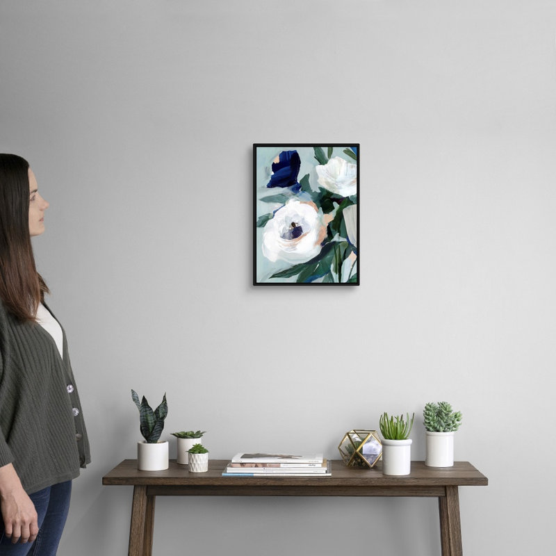 «Eernal Spring I» par Isabelle Z - reproduction d'art, H 18 po x l 14 po x P 1,75 po, Toile avec cadre noir