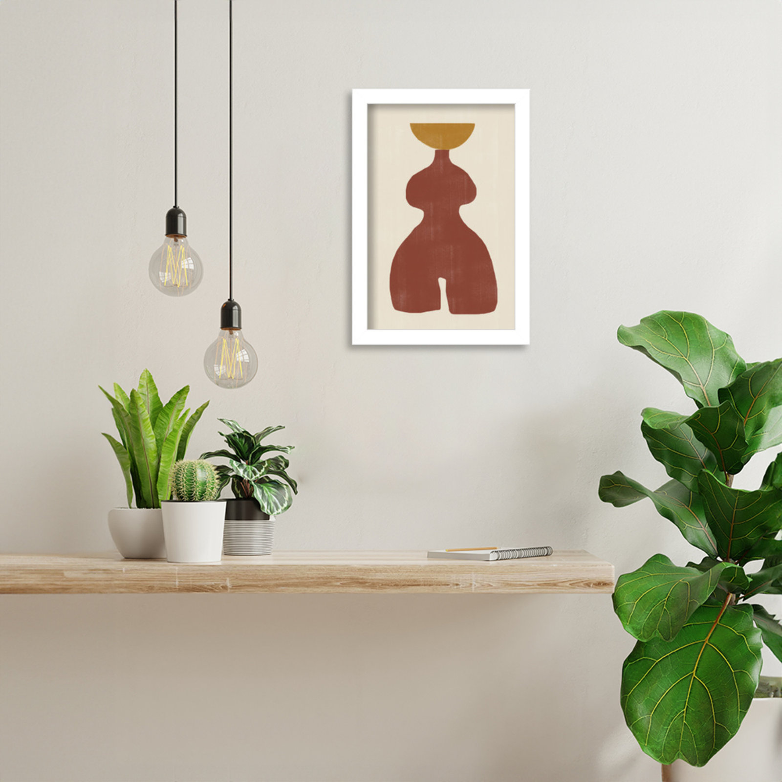 Rockingham "Vase No. 11" Print, White, 13" H x 9" W