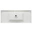 Dessus de meuble-lavabo en résine 47,25 po avec lavabo, blanc brillant, 3 trous pré-percés, encastré ou encastré