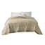 Très grande couverture en duvet synthétique avec garniture en satin taupe très grand-121320153-121320147