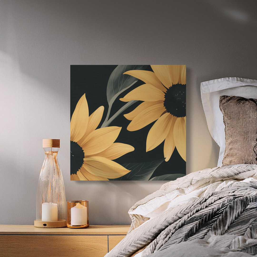 Elegant Floral Botanical Canvas Wall Art