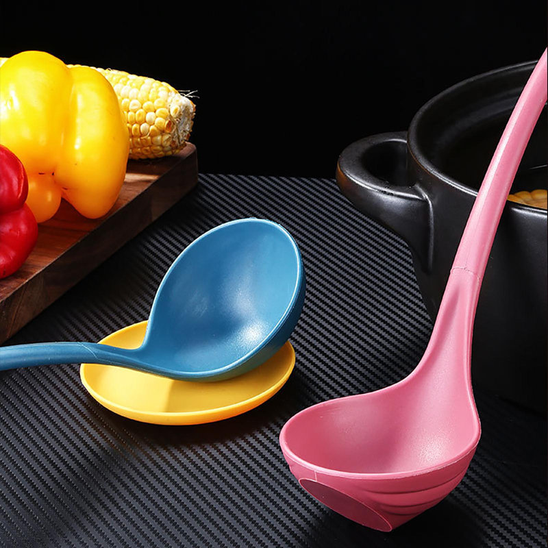 Vertical Soup Spoon With Tray, Pink