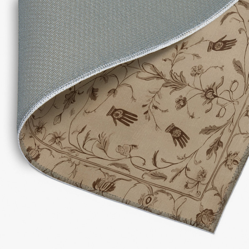 Tapis d'intérieur et d'extérieur brun français, Rectangulaire 8 pi x 10 pi
