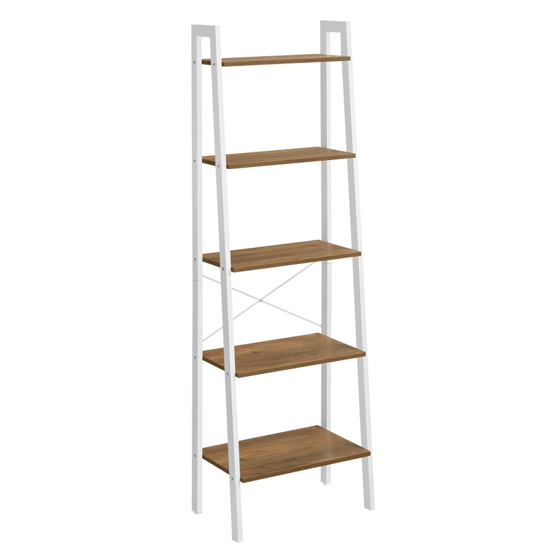 Williston Forge Jabari Metal Ladder Bookcase - 67.7"H x 22"W