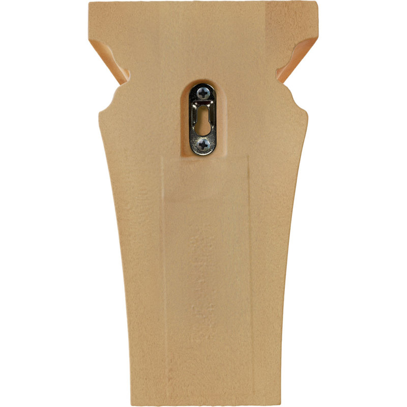 Corbeau Nevio, Chêne rouge, H 6 po x l 3,5 po x P 3,75 po