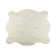 Tapis en imitation cuir de vache blanc Shela