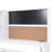Daybed with Storage Shelves, Blackboard, Cork Board, USB Ports, and Twin Trundle, White-191751404