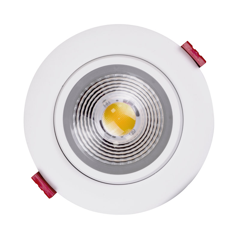 Plafonnier encastré à intensité variable DEL 4,95 po, Blanc, 1060, 5000 K