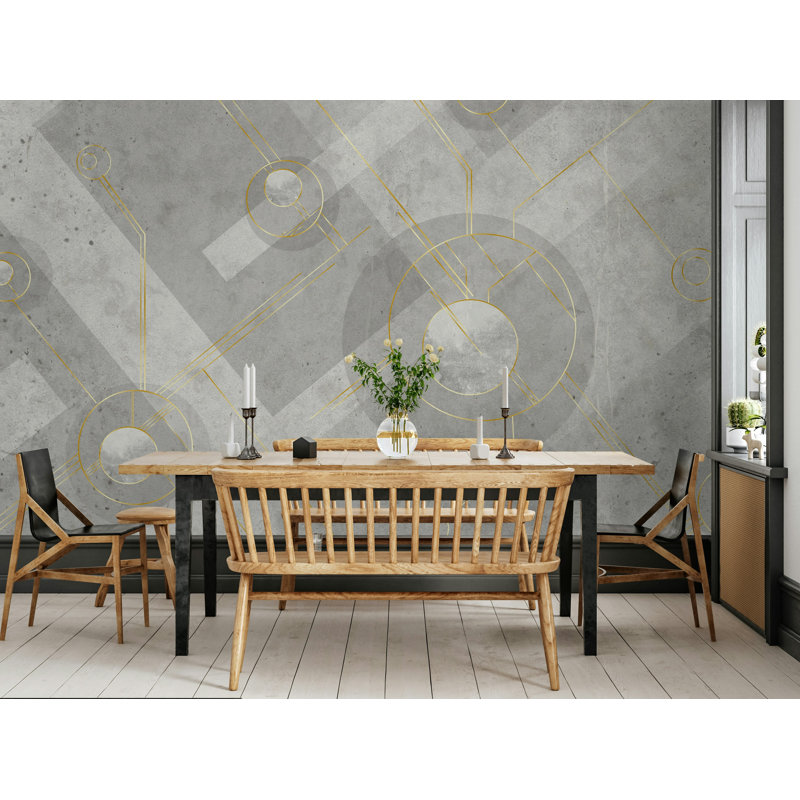 Geometric Shapes Wall Mural, 35" L x 55" W