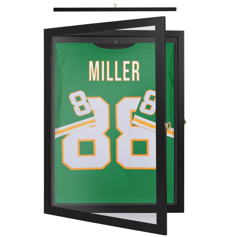 18x24 Kids Jersey Frame Display Case - Shadow Box Frame - Black