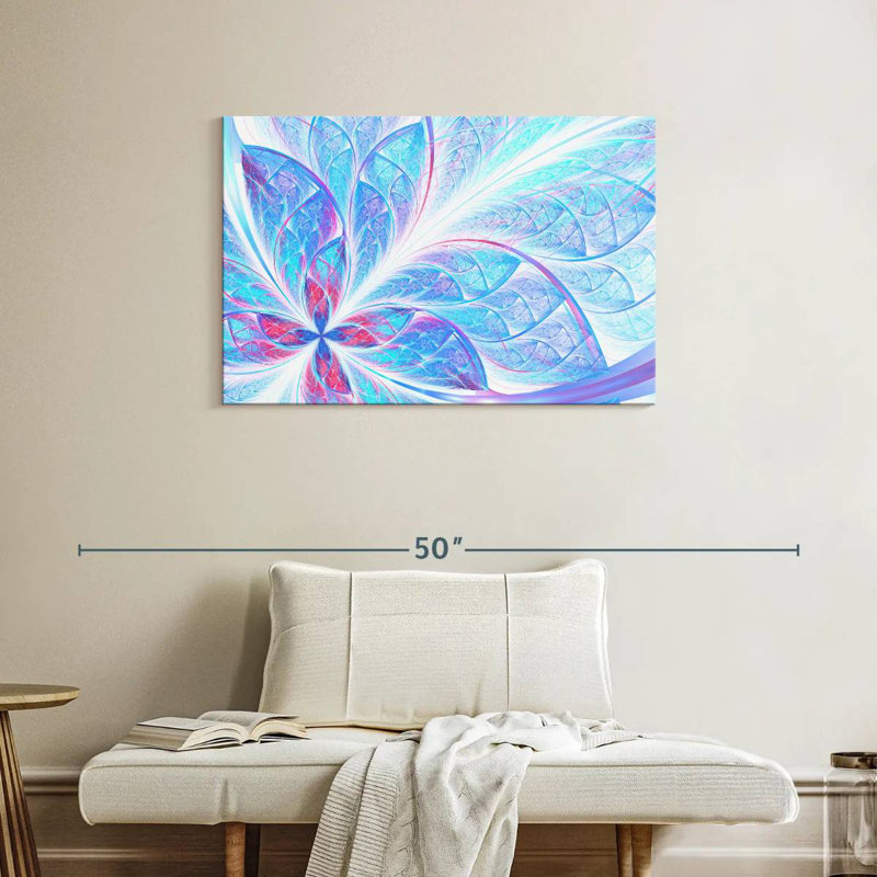 Avery Fractal Floral Abstract, 24" H x 36" W