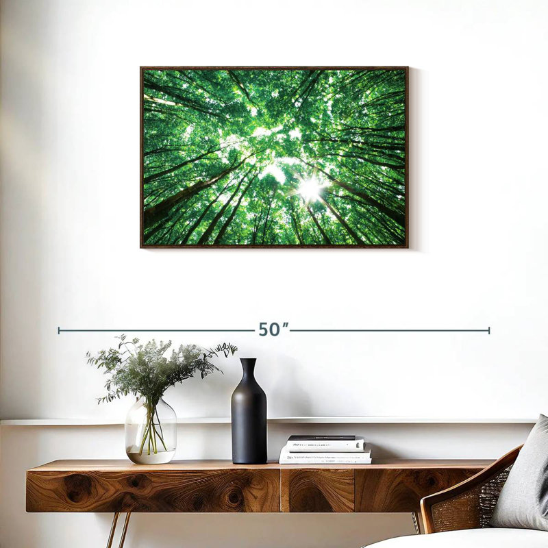 Forest Canopy, 31" X 21", Floating Frame Walnut