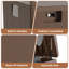 Boîte de rangement extérieure imperméable de 28 gallons, boîte de rangement de terrasse pour la livraison de colis, boîte de terrasse verrouillable en résine, petit contenant carré pour coussins de meubles, outils de jardin, accessoires de piscine