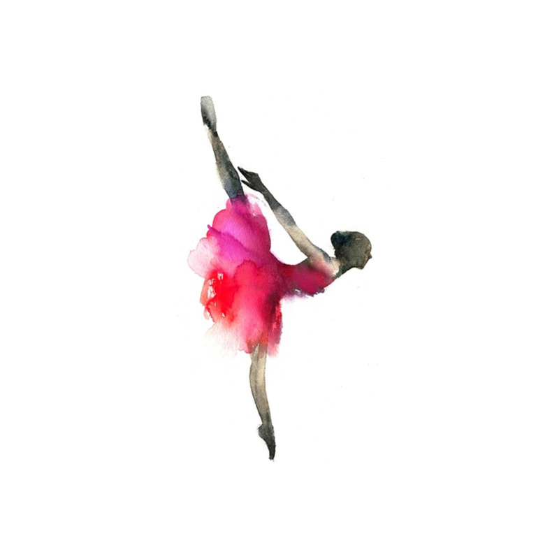 «The Color of Ballet II» par Emma Brooks - impression sur toile tendue, Gel coupé au couteau, H 42 po x l 24 po